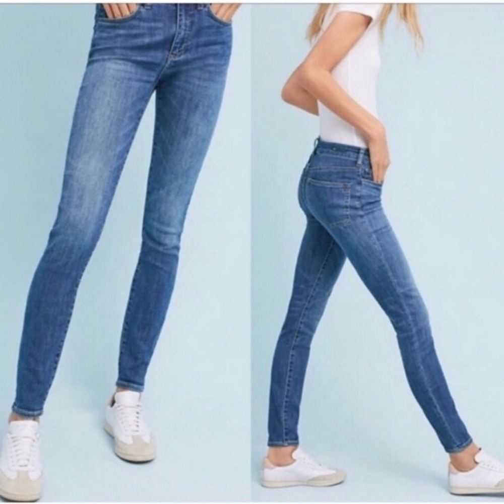 ANTHROPOLOGIE Pilcro and the letterpress High Rise Denim Leggings Size 26